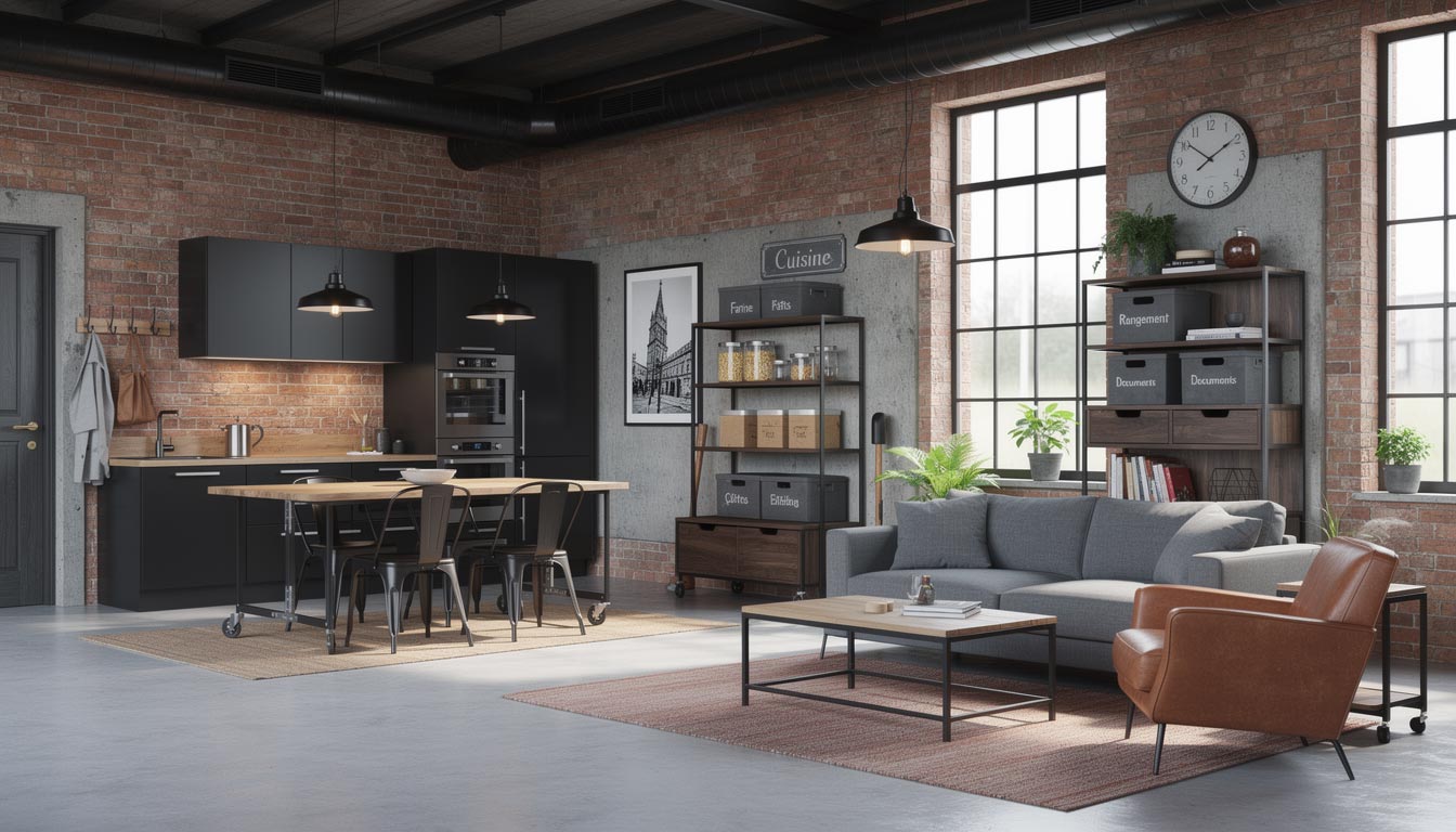Aménager une maison fonctionnelle au style industriel